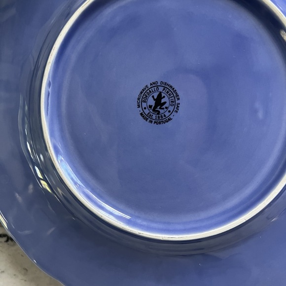Bordallo Pinheiro Scallop Seashell  Blue  Salad Plate - Picture 2 of 3